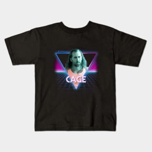 Nicolas Cage 80's Triangle Kids T-Shirt